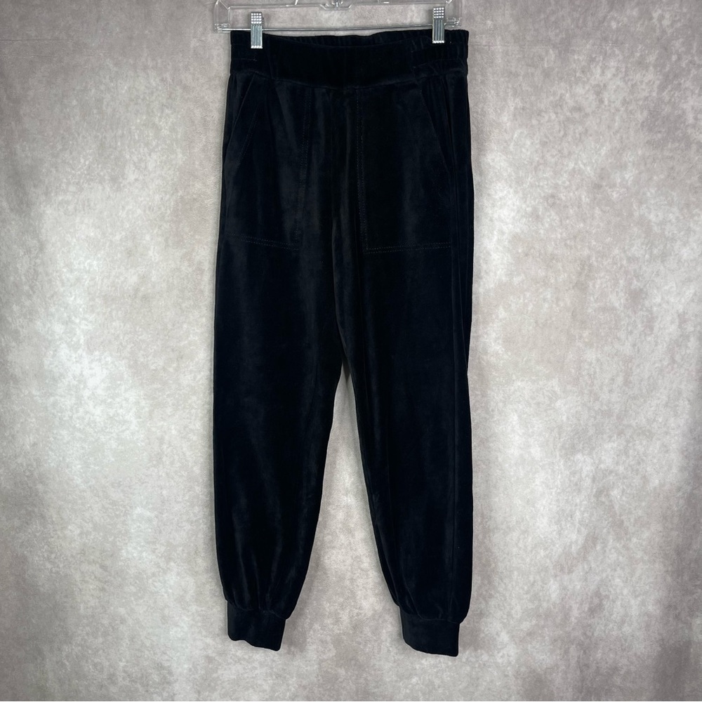 ME+EM Velour Velvet Pull-On Joggers In Black‎ Women's Size US 4